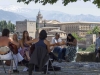Guitar players overlooking the Alhambra, Granada