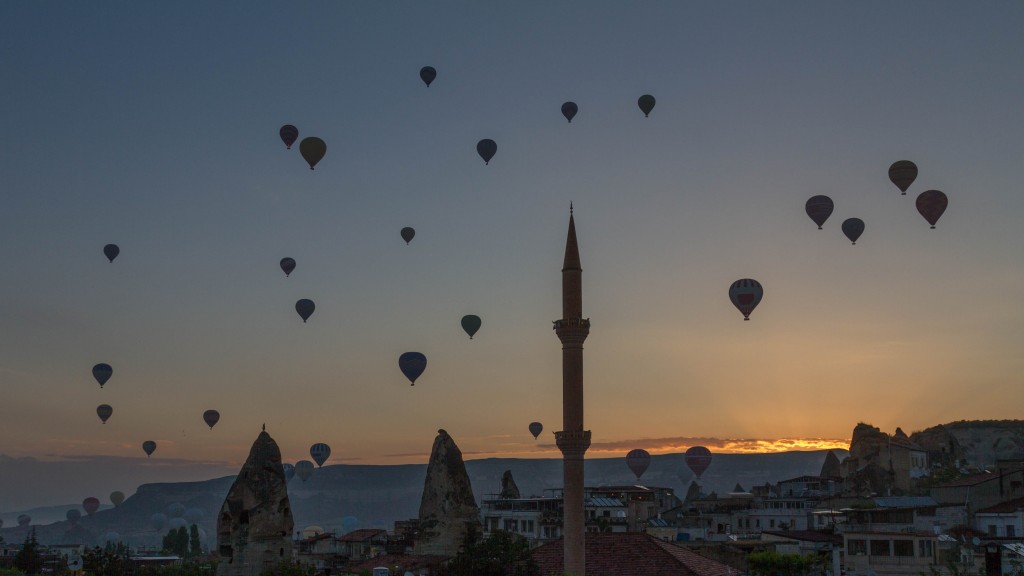 I woke early yesterday and watched the balloons over Goreme.